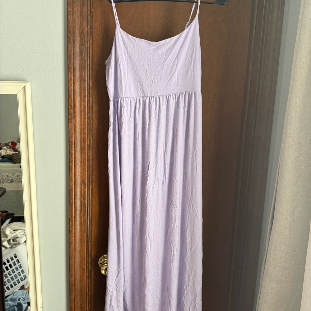 Lavender Spaghetti Strap Maxi Dress